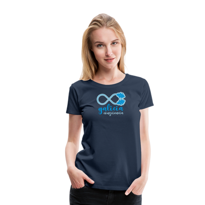 Camiseta Básica 150 Azul Marino (Mujer) - Consciencia Galicia LightBlue&SkyBlue - navy