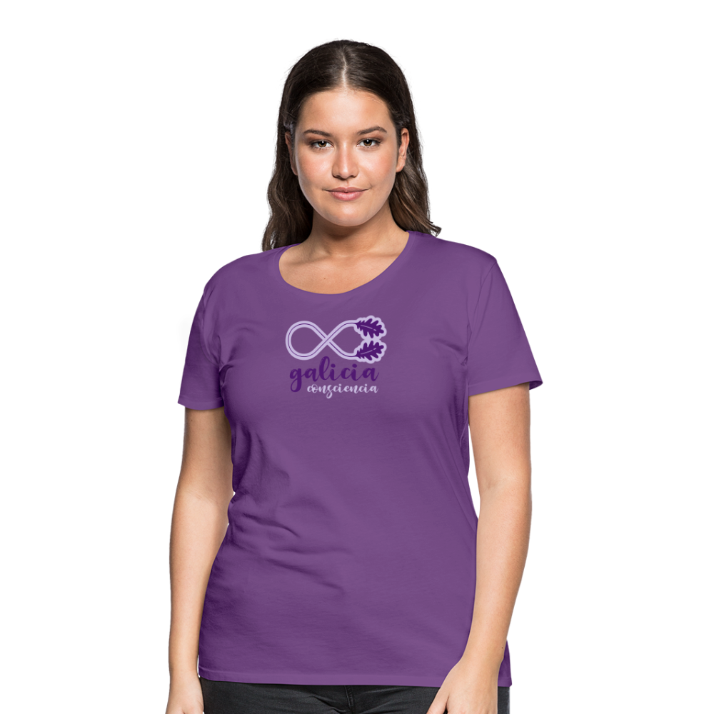 Camiseta Básica 150 Morada (Mujer) - Consciencia Galicia Purple&Lavender - purple