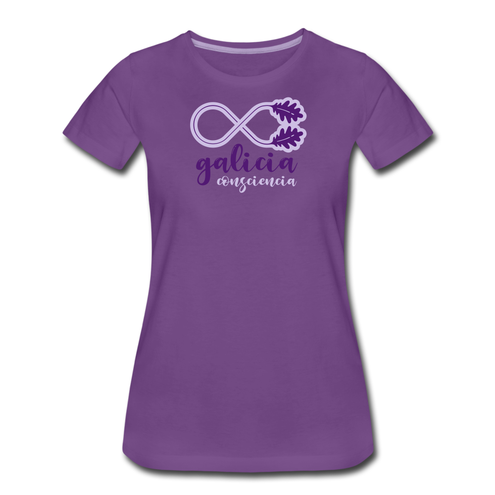 Camiseta Básica 150 Morada (Mujer) - Consciencia Galicia Purple&Lavender - purple