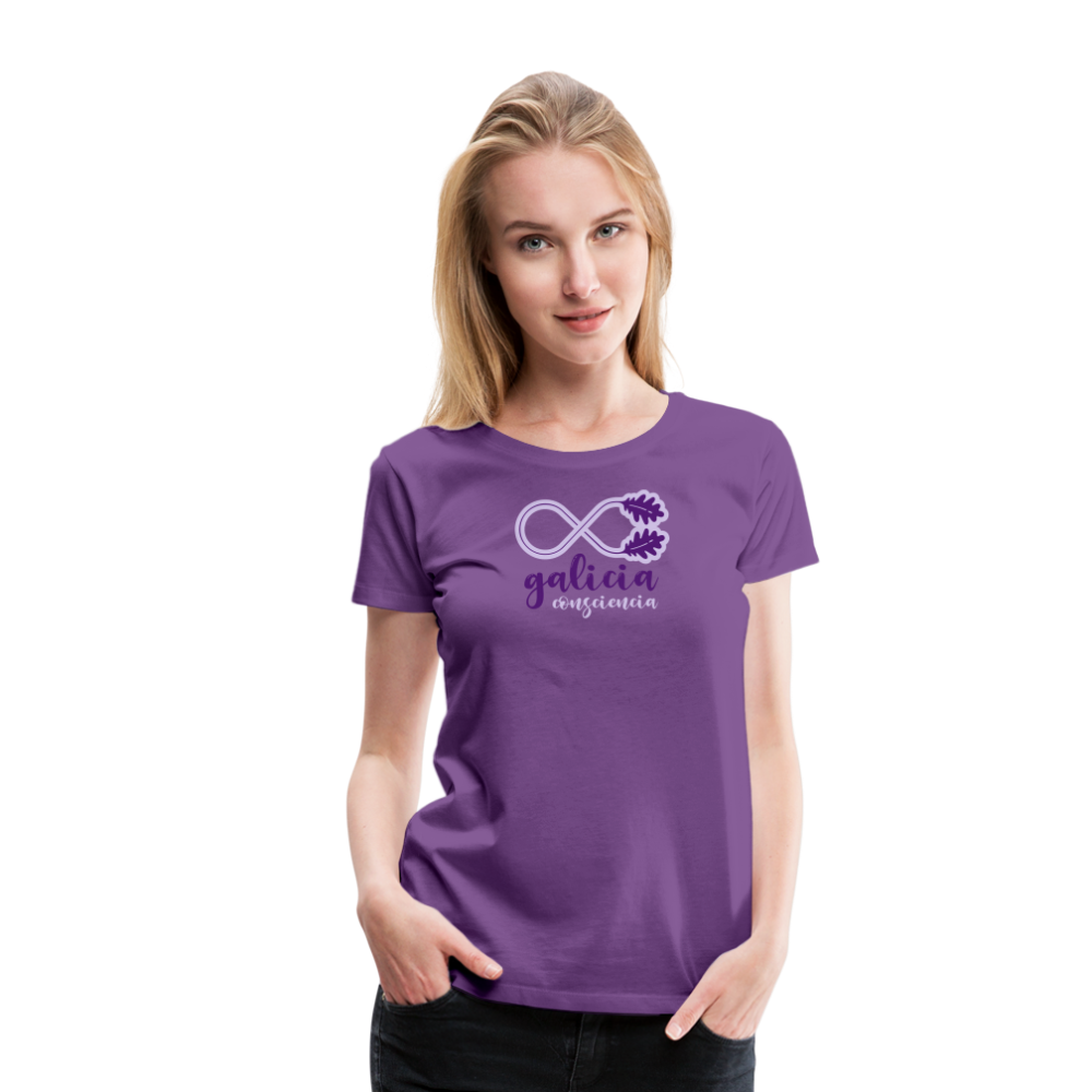 Camiseta Básica 150 Morada (Mujer) - Consciencia Galicia Purple&Lavender - purple