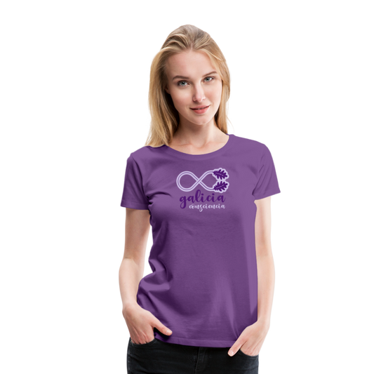 Camiseta Básica 150 Morada (Mujer) - Consciencia Galicia Purple&Lavender - purple