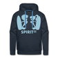 Sudadera Azul Marino con capucha (Hombre) - Spiritof Surf SkyBlue Shapes - navy