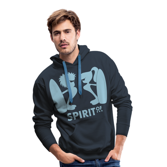 Sudadera Azul Marino con capucha (Hombre) - Spiritof Surf SkyBlue Shapes - navy