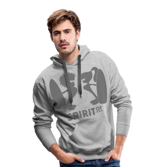 Sudadera Gris Jaspeado con capucha (Hombre) - Spiritof Surf Grey Shapes - heather grey