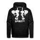 Sudadera Antracita con capucha (Hombre) - Spiritof Padel White Shapes - charcoal grey