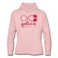 Sudadera Ligera Rosa Cristal con capucha (Mujer) - Consciencia Galicia Magenta&Pink - cream heather pink