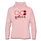 Sudadera Ligera Rosa Crema Jaspeado con capucha (Mujer) - Consciencia Galicia BurgundyRed&Pink - cream heather pink