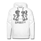Sudadera Blanca con capucha (Hombre) - Spiritof Gym Grey Shapes - white