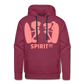 Sudadera Burdeos con capucha (Hombre) - Spiritof Surf Pink Shapes - bordeaux