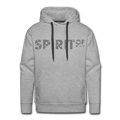 Sudadera Gris con capucha (Hombre) - Spiritof Animal Grey (FootPrints) - heather grey