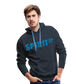 Sudadera Azul Marino con capucha (Hombre) - Spiritof Animal LightBlue (FootPrints) - navy