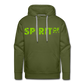 Sudadera Verde con capucha (Hombre) - Spiritof Animal AppleGreen (FootPrints) - olive green