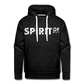 Sudadera Antracita con capucha (Hombre) - Spiritof Animal White (FootPrints) - charcoal grey