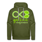 Sudadera Verde con capucha (Hombre) - Consciencia Galicia AppleGreen&BrightGreen - olive green