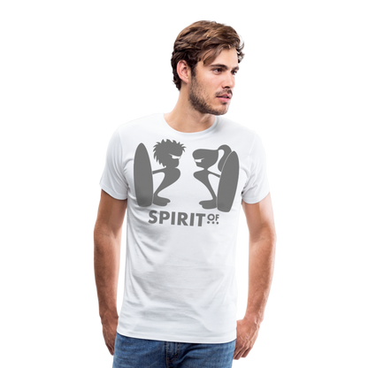 Camiseta Premium 150 Blanca (Hombre) - Spiritof Surf Shapes - white