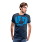 Camiseta Premium 150 Azul Marino (Hombre) - Spiritof Surf LightBlue Shapes - navy