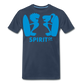 Camiseta Premium 150 Azul Marino (Hombre) - Spiritof Surf LightBlue Shapes - navy
