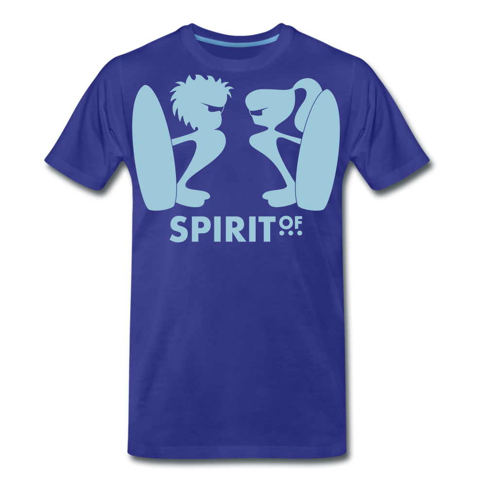 Camiseta Premium 150 Azul Intenso (Hombre) - Spiritof Surf SkyBlue Shapes - royal blue