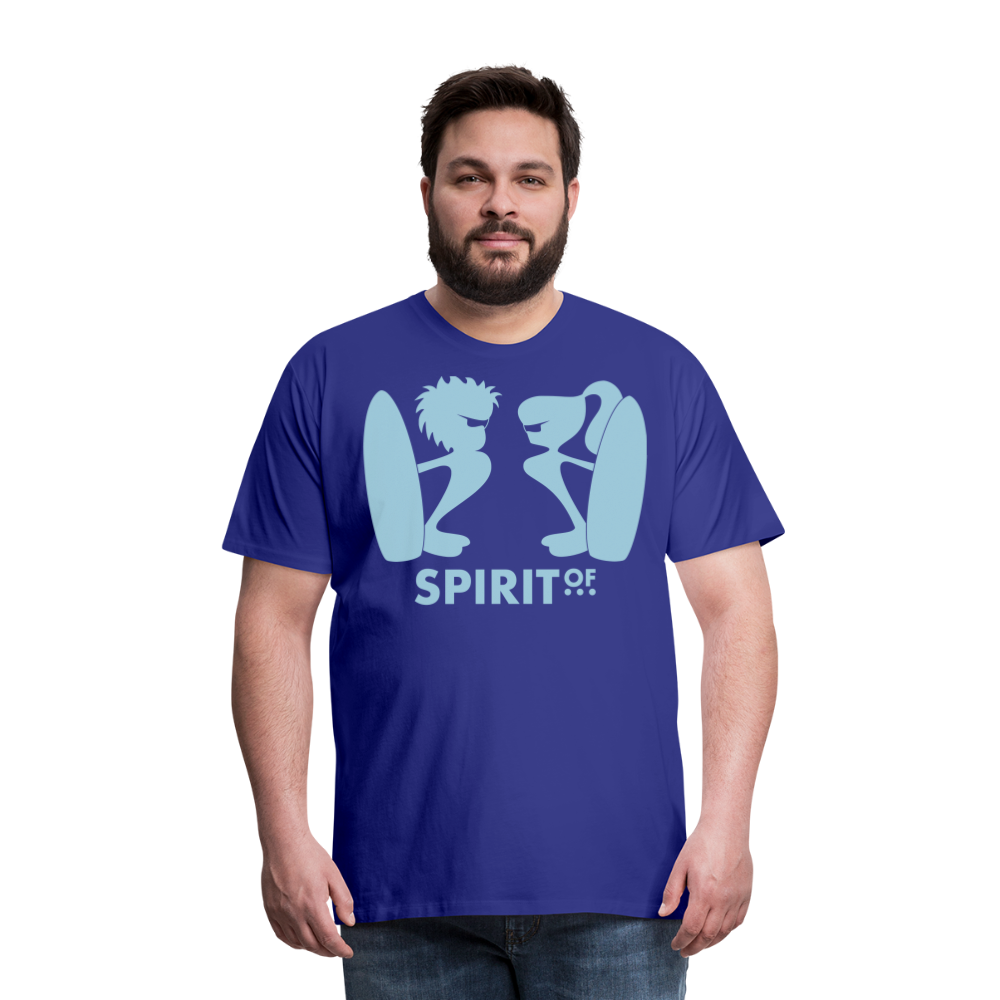 Camiseta Premium 150 Azul Intenso (Hombre) - Spiritof Surf SkyBlue Shapes - royal blue