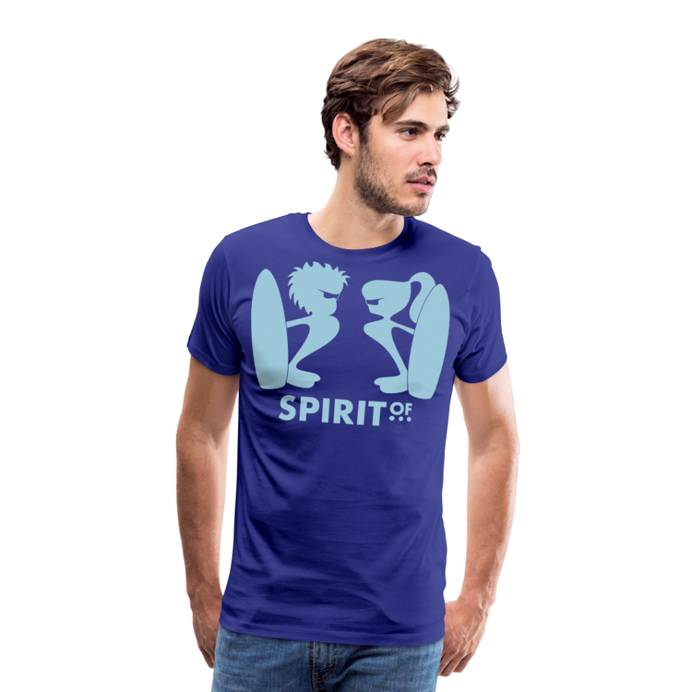Camiseta Premium 150 Azul Intenso (Hombre) - Spiritof Surf SkyBlue Shapes - royal blue
