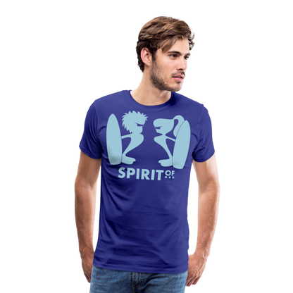 Camiseta Premium 150 Azul Intenso (Hombre) - Spiritof Surf SkyBlue Shapes - royal blue