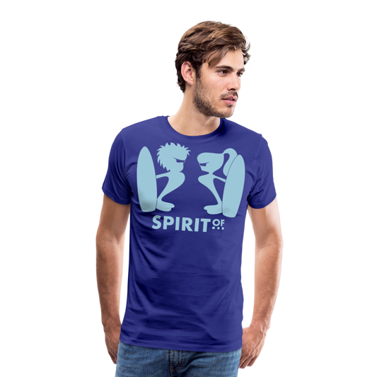 Camiseta Premium 150 Azul Intenso (Hombre) - Spiritof Surf SkyBlue Shapes - royal blue