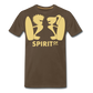 Camiseta Premium 150 Marrón Noble (Hombre) - Spiritof Surf Cream Shapes - noble brown