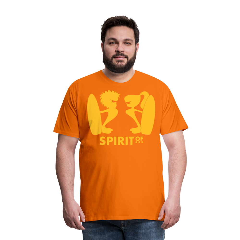 Camiseta Premium 150 Naranja (Hombre) - Spiritof Surf YellowSun Shapes - orange