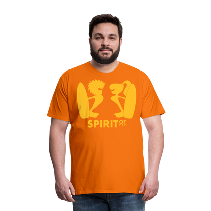 Camiseta Premium 150 Naranja (Hombre) - Spiritof Surf YellowSun Shapes - orange