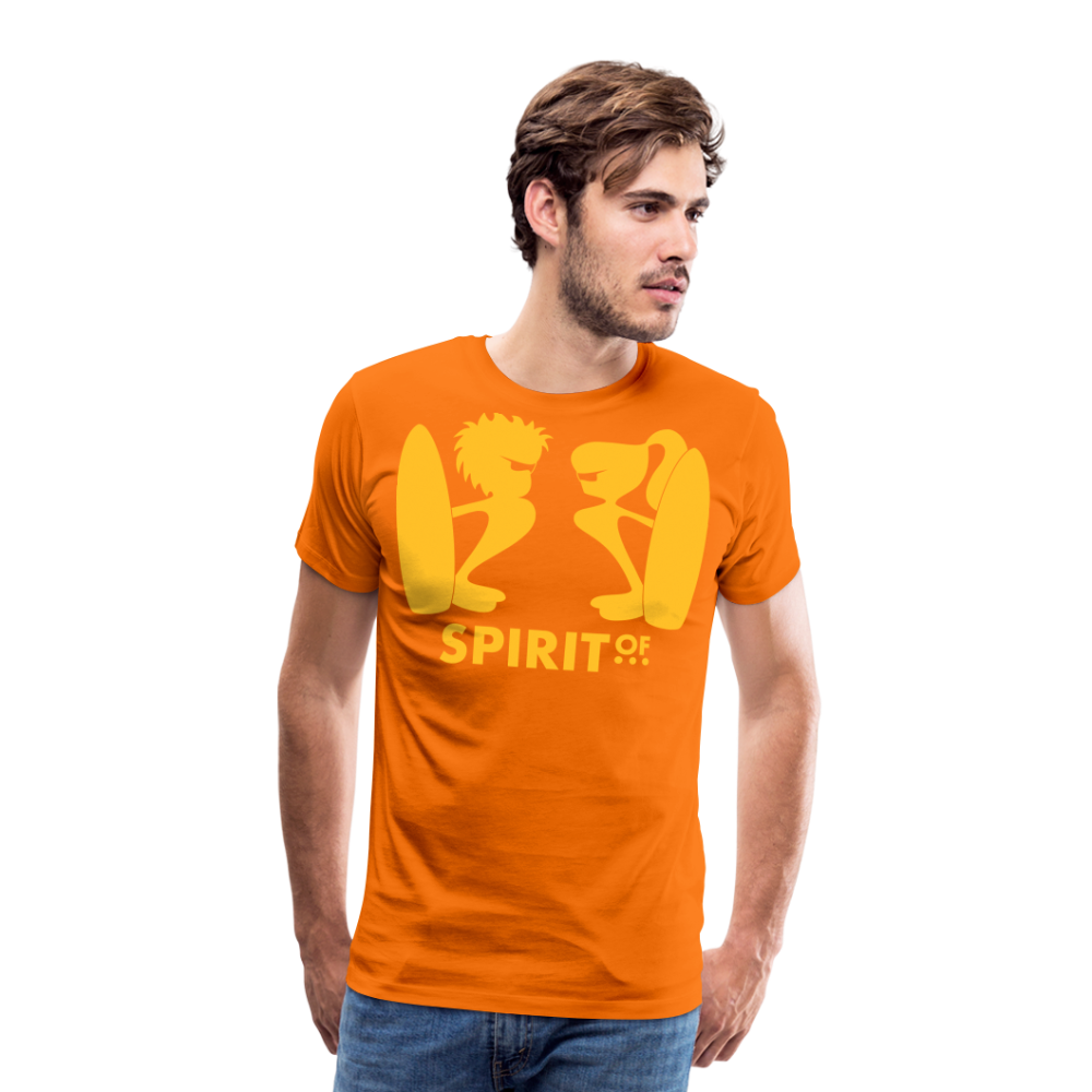 Camiseta Premium 150 Naranja (Hombre) - Spiritof Surf YellowSun Shapes - orange