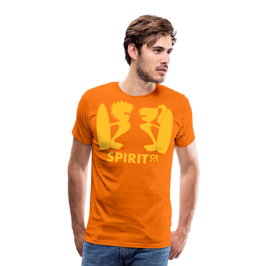 Camiseta Premium 150 Naranja (Hombre) - Spiritof Surf YellowSun Shapes - orange