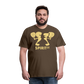 Camiseta Premium 150 Marrón (Hombre) - Spiritof Pádel Cream Shapes - noble brown