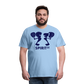 Camiseta Premium 150 Azul Cielo (Hombre) - Spiritof Pádel Navy Shapes - sky