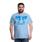 Camiseta Premium 150 Azul Cielo (Hombre) - Spiritof Pádel LightBlue Shapes - sky