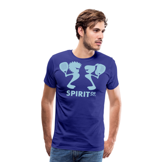 Camiseta Premium 150 Azul Intenso (Hombre) - Spiritof Pádel SkyBlue Shapes - royal blue