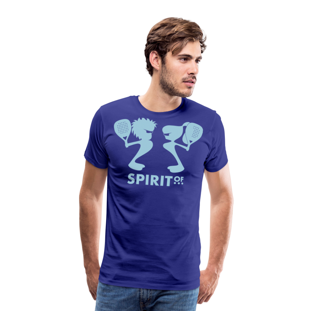 Camiseta Premium 150 Azul Intenso (Hombre) - Spiritof Pádel SkyBlue Shapes - royal blue