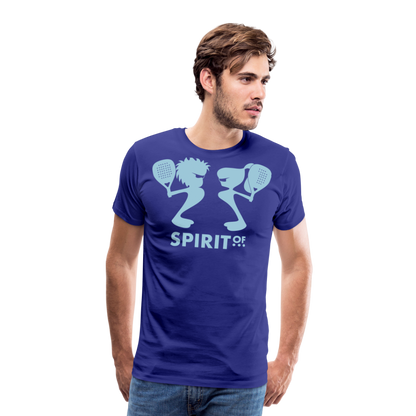 Camiseta Premium 150 Azul Intenso (Hombre) - Spiritof Pádel SkyBlue Shapes - royal blue