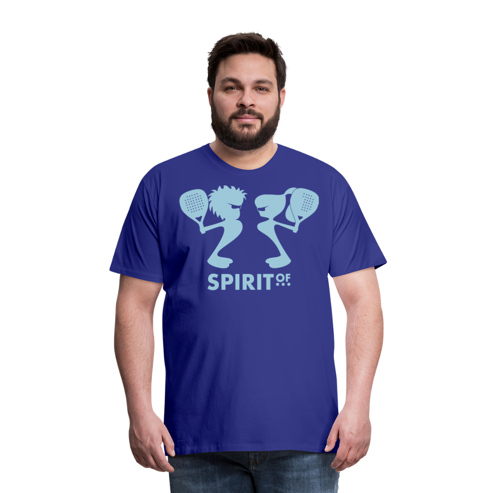 Camiseta Premium 150 Azul Intenso (Hombre) - Spiritof Pádel SkyBlue Shapes - royal blue