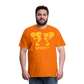 Camiseta Premium 150 Naranja (Hombre) - Spiritof Pádel YellowGold Shapes - orange