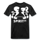 Camiseta Premium 150 Antracita (Hombre) - Spiritof Gym White Shapes - charcoal grey