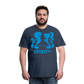 Camiseta Premium 150 Azul Marino (Hombre) - Spiritof Gym LightBlue Shapes - navy