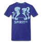 Camiseta Premium 150 Azul Intenso (Hombre) - Spiritof Gym SkyBlue Shapes - royal blue