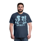 Camiseta Premium 150 Azul Marino (Hombre) - Spiritof Gym SkyBlue Shapes - navy