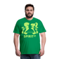 Camiseta Premium 150 Verde (Hombre) - Spiritof Gym BrightGreen Shapes - kelly green