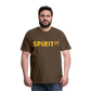 Camiseta Premium 150 Marrón (Hombre) - Spiritof Animal YellowGold Shapes - noble brown
