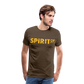 Camiseta Premium 150 Marrón (Hombre) - Spiritof Animal YellowGold Shapes - noble brown