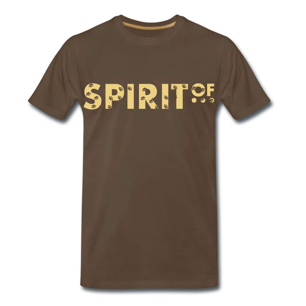 Camiseta Premium 150 Marrón (Hombre) - Spiritof Animal Cream Shapes - noble brown