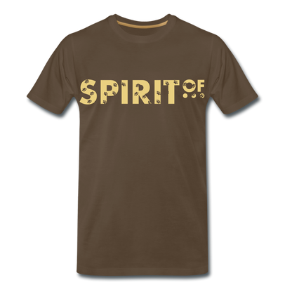 Camiseta Premium 150 Marrón (Hombre) - Spiritof Animal Cream Shapes - noble brown