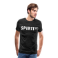 Camiseta Premium 150 Antracita (Hombre) - Spiritof Animal White Shapes - charcoal grey