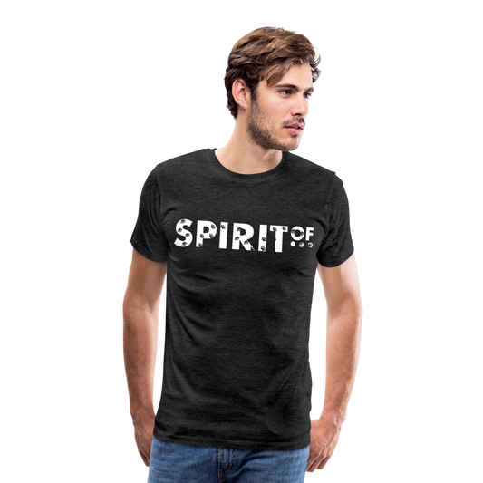 Camiseta Premium 150 Antracita (Hombre) - Spiritof Animal White Shapes - charcoal grey